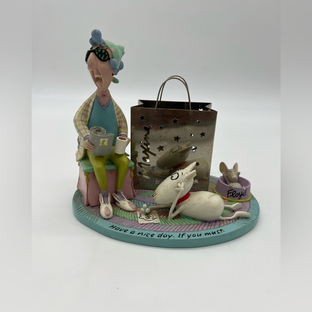 Hallmark Studio B Maxine Candle Votive Holder "Have a Nice Day" Ornament